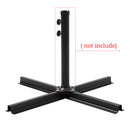 Garden Sanctuary Metal Free Standing Parasol Cross Base