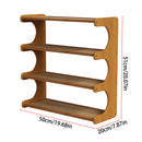 Livingandhome Minimalist Bamboo Shoe Rack