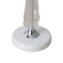 Cottonfy UK Crystal Table Lamp with Scalloped Lampshade