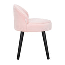 Modern Dutch Velvet Vanity Stool