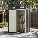 Breeins 4 x 3ft/5 x 3ft Metal Garden Storage Shed with Lockable Door