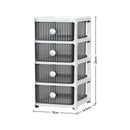 Lifeideas 4 Drawer Transparent Desktop Organizer