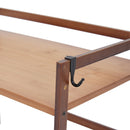 Lifeideas Wooden Spice Rack Organizer with Hooks