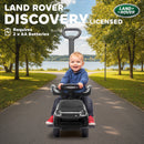 AIYAPLAY Land Rover Licensed Baby Push Car, 2-in-1 Ride On Car, Black