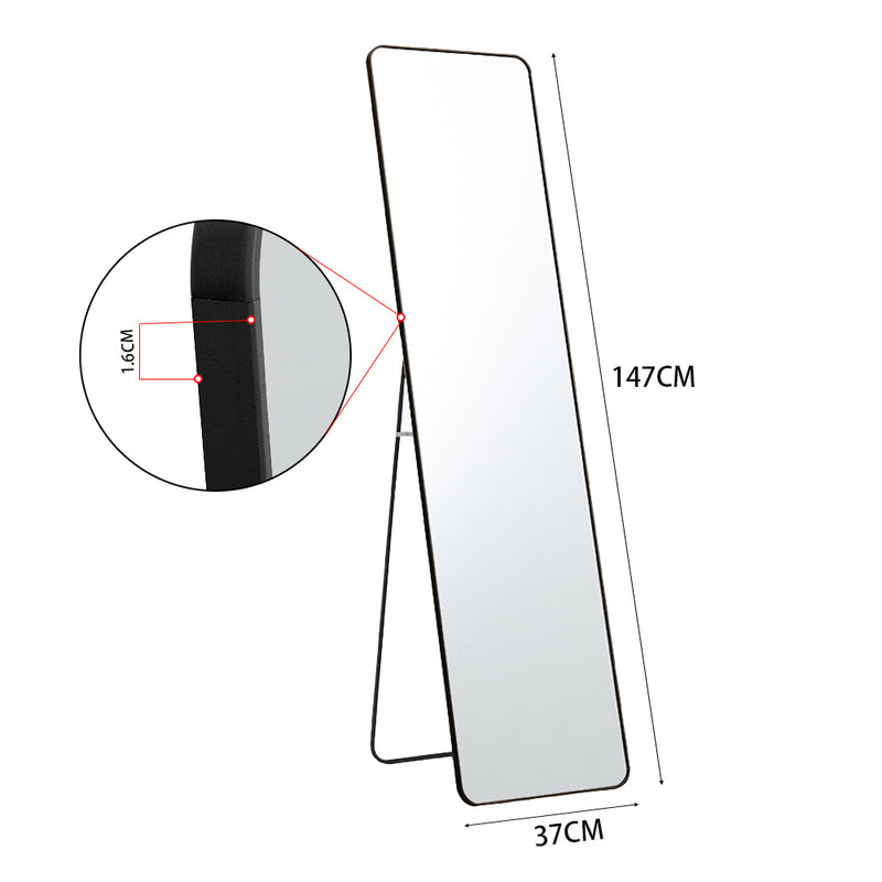 Livingandhome Stylish Full Body Metal Frame Wall Mirror