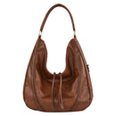 Modishion PU Leather Shoulder Bag Handbag Tote with Zipper Pouch