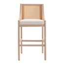 Livingandhome Set of 2 Wooden Frame Bar Stools