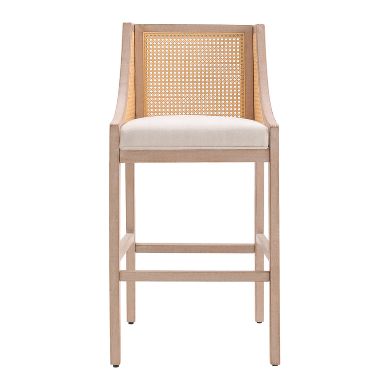 Livingandhome Set of 2 Wooden Frame Bar Stools