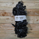 6ft (1.8m) Premier PVC Plain Black Tipped Artificial Christmas Halloween Garland