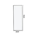 Livingandhome Metal Frame Over the Door Full Length Mirror