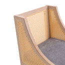 Set Of 2 Modern Upholstered High Bar Stools