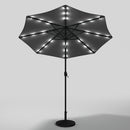 Livingandhome Outdoor Solar 24 LED Lights Patio With Crank For Patio Market With Base