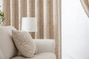 Botanic Chenille Jacquard Lined Pencil Pleat Taped Top Curtains