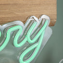 50cm Light up Merry Christmas Neon Flex Sign in Green and Red