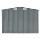 Breeins Galvanised Outdoor Storage Shed with Apex Roof
