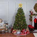 Lifeideas Decorative Star-shaped Christmas Tree Topper with LED Lights