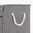 Lifeideas Foldable Home Laundry Baskets Laundry Hamper with Lid and Rope Handles