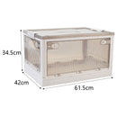 Lifeideas Transparent Folding Storage Box with Wheels