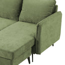 Livingandhome 3-Seater Upholstered Corner Sectional Sofa