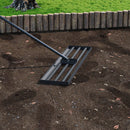 Breeins Lawn Levelling Rake with 213cm Stainless Steel Handle