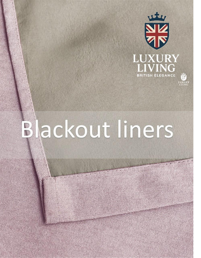 Chenille Blackout Ring Top Curtains Pink