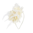 Feather Flower Fascinator Headband