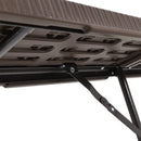 Breeins Set Of 2 Rattan Plastic Outdoor Folding Bench