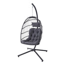 Breeins Swing Hanging Egg Chair with Cushion and Pillow