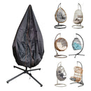Samuel Alexander 115x190cm Hanging Egg Chair Cover For Garden Swing Chair Hammock Garden Furniture Covers Waterproof For Standing Egg Chair Heavy Duty Zipper Balcony Furniture