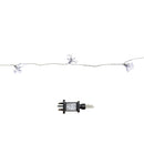 2.7m Set Of 10 Twinkling Christmas Starburst String Lights With 200 White LEDs