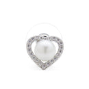Heart-Shaped Stud Earrings