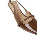 Slingback Pointed Closed Toe Heels Pumps Sandals