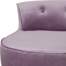 Livingandhome Upholstered Velvet Vanity Dressing Table Stool with Low Backrest