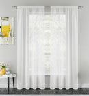 Destiny Gold Metallic Dimond Print On Sheer Fabric - Pair