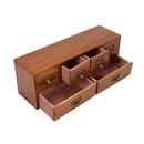 Lifeideas Desktop Retro Wood 6-Drawer Storage Organizer