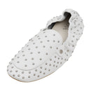 Pair Of Fashion Studded Slip-on Loafers