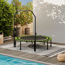 Lifeideas 48in Bungee Cords Foldable Round Trampoline with Adjustable U-Handle Bar