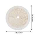 Lifeideas Hot Stamping Golden Twig Plush Christmas Tree Skirt