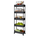 Lifeideas Mobile 5 Tier Storage Rack with Casters