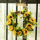 Lifeideas Artificial Sunflower Wreath Hanging Garland for Wedding Decoration