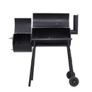 Portable Outdoor Charcoal BBQ Grill With Offset Smoker