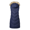 Hooded Mid-length Quilted Padded Gilet Sleeveless Coat