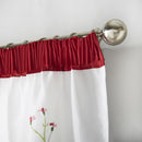 Spring Embroidered Lined Voile Pencil Pleat Taped Top Curtains