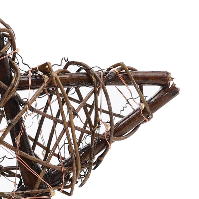 Lifeideas Decorative Star-shaped Christmas Tree Topper with LED Lights