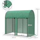 Outsunny 200 x 100 x 178cm Small Tomato Greenhouse with Roll-up Zipped Doors