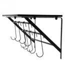 Lifeideas Kitchen Wall Mounted Metal Pot Rack with Hangers