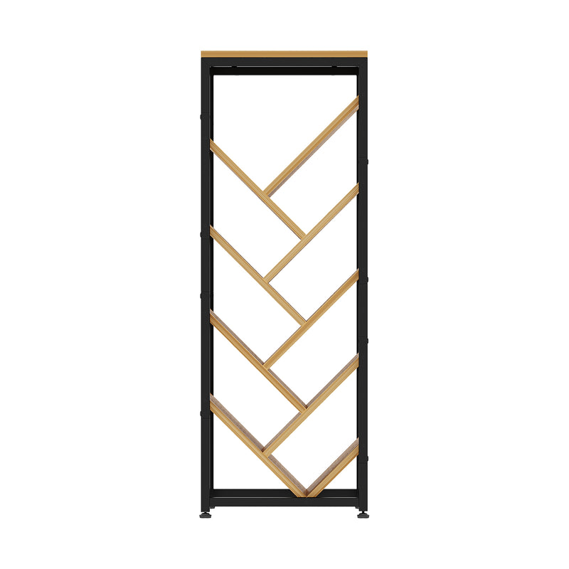 Livingandhome 9-Tier Floor Standing Tree Bookshelf Storage Rack