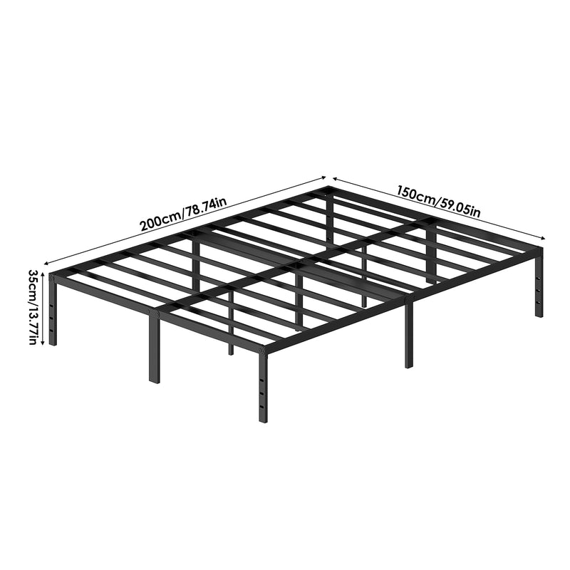 Livingandhome Black Iron Bed Frame without Mattress