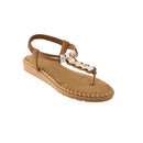 Pair Of Casual Bohemian Flip-Flop Sandals