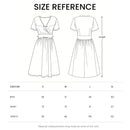 Floral Print V-Neck Short Sleeve Summer Midi Dress With Pockets
